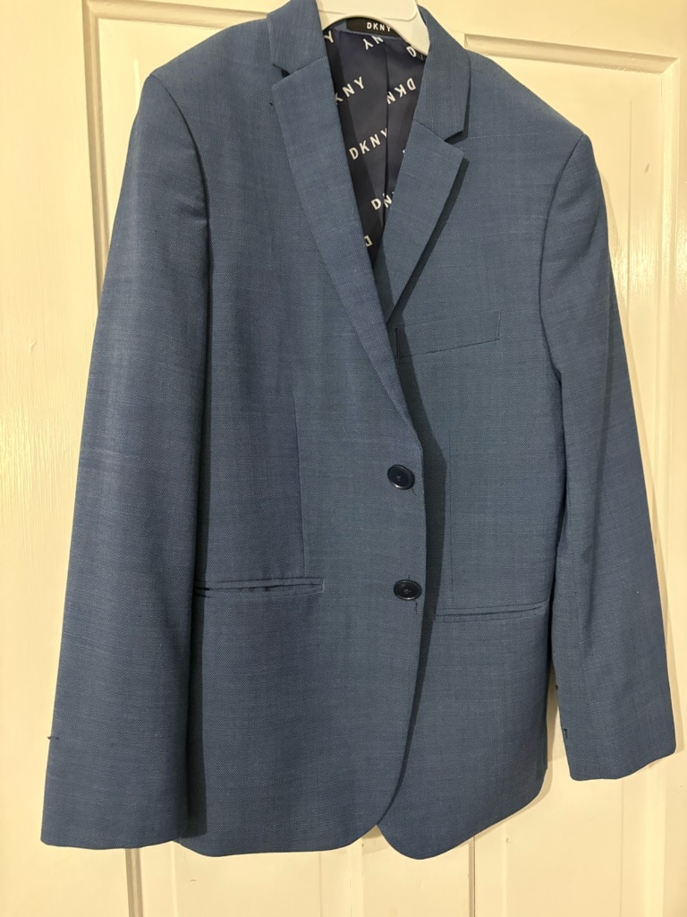 DKNY kids Slate Blue Two-Button Notch Lapel Blazer